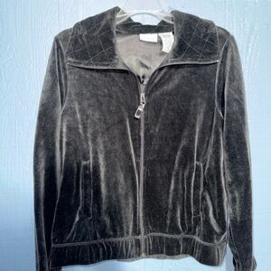 White Stag Black Velvet Bomber Jacket